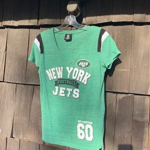 Size medium NY JETS tee Shirt V neck